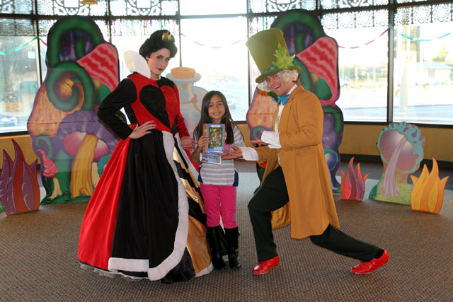 Wonderland welcomed Alice and the Mad Hatter at the Highland and Fontana libraries in January.